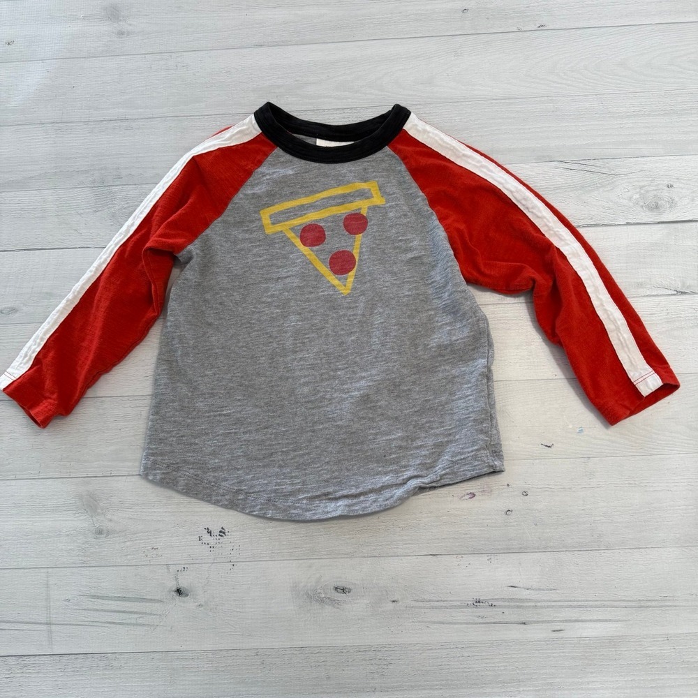 Hanna Andersson pizza shirt 100/4